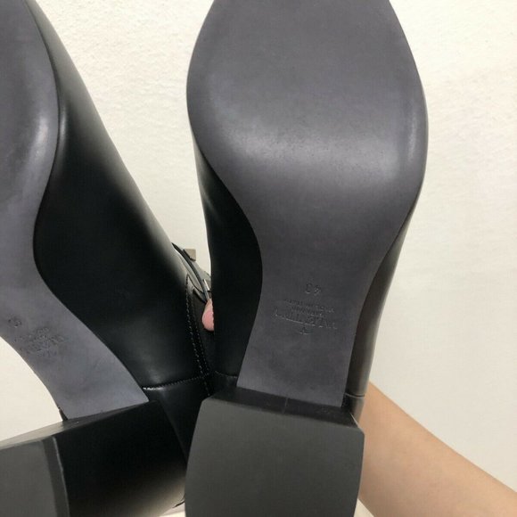 NIB Valentino Garavani Rockstud Studded Pointed Block Heel Ankle Boot Bootie 40 - Picture 9 of 10